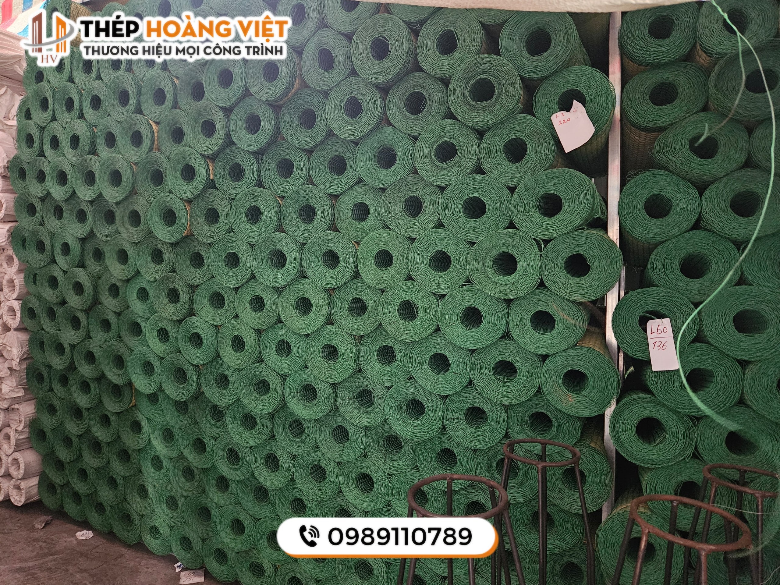 Ứng dụng lưới mắt cáo bọc nhựa xanh