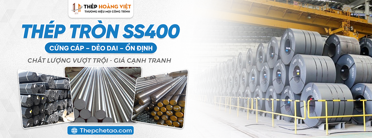 Thép tròn trơn SS400 ứng dụng trong cơ khí và xây dựng